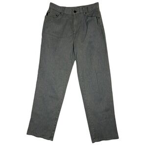 Lauren Jeans Co Ralph Lauren Petite Gray Straight Leg Pant 10P Stretch High Rise